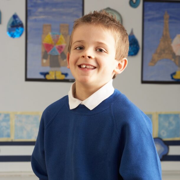 School Uniform Boy wearing school uniform