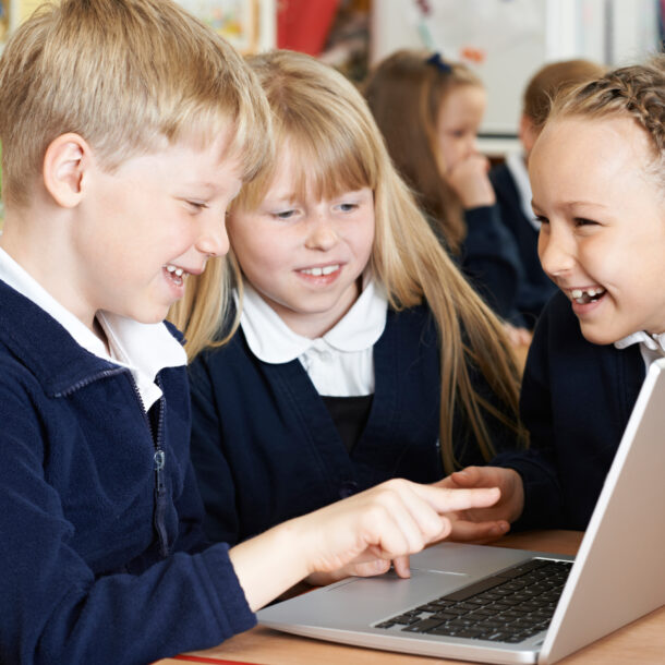 Group of children during class Group of children during class